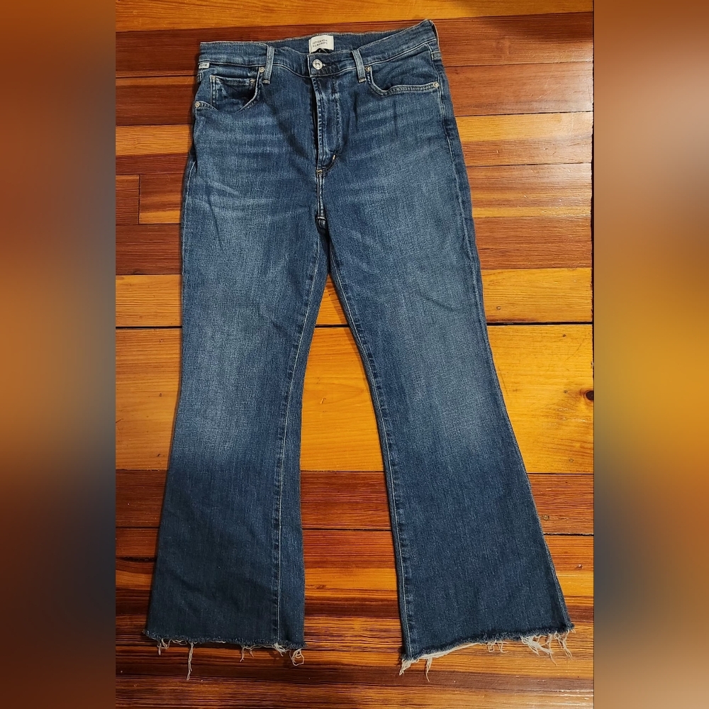 Citizens Of Humanity Dark Blue Flare Jeans